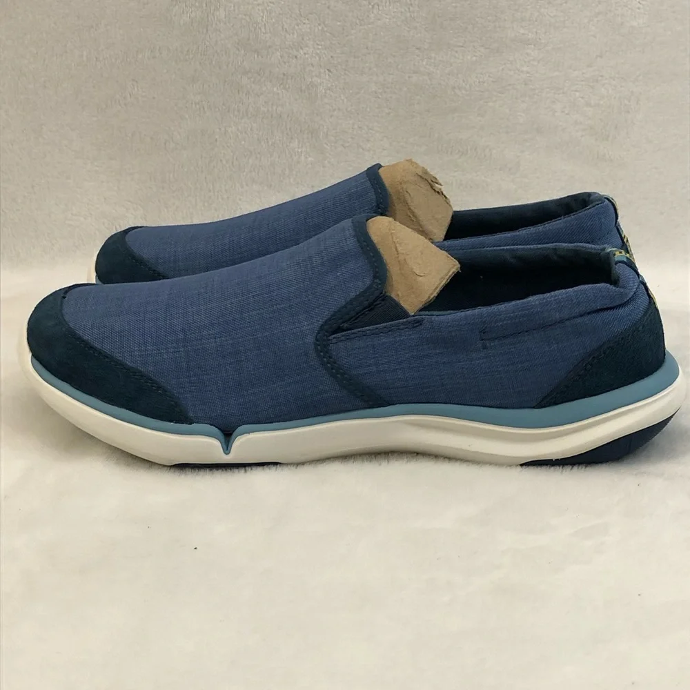 Teva Wander Blue & White Casual Comfort Slip-On Shoes 1010240 Women's Size 10.